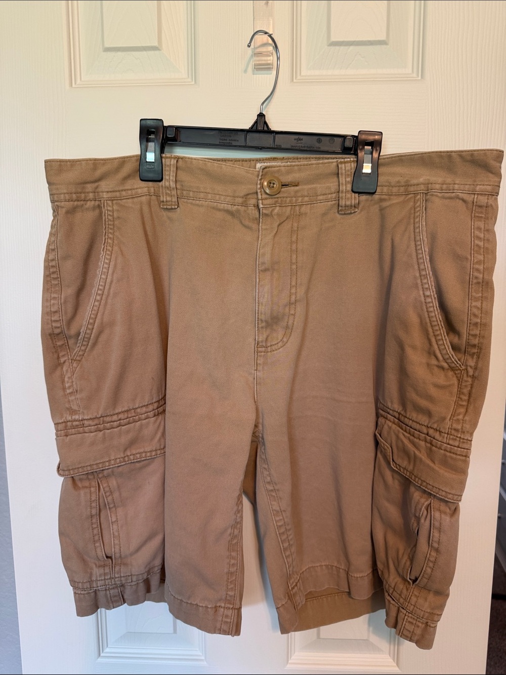 St. John's Bay Khaki Cargo Shorts with Utility Pockets